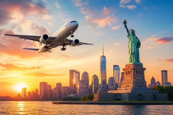 Popular India to USA Flight Routes